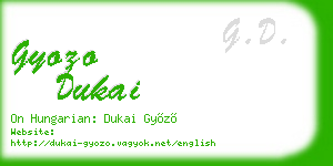 gyozo dukai business card